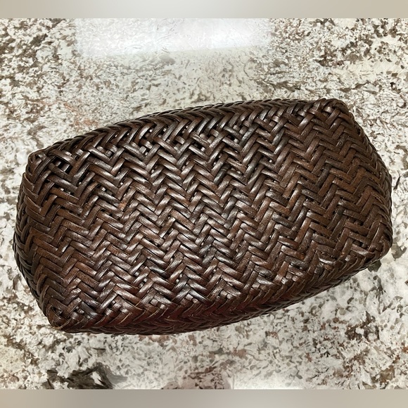 Dragon Diffusion Triple Jump small dark brown - leather woven basket tote - Picture 7 of 14